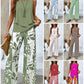 🔥 Hot Sale 50% OFF🌺Women's Trendy Print 2 Piece Outfits Sleeveless Top & Pants