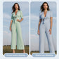 💥Lastday! 58%OFF💥 Hurry up！！✈️FREE SHIPPING👗Comfort & Style: Women's Solid - Color Pleated Jumpsuit💛
