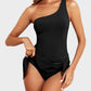 ⏳Last Day Sale 49% OFF🔥One Shoulder Skirted One Piece Swimsuit