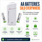 🎁💥LAST DAY SALE 50% OFF!!💖Portable Emergency Phone Charger AA Battery Powered Power Bank with LED Flashlight