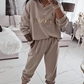 🍁✨Women's Long Sleeve Top & Pants Set – Soft Elastic Fabric, WFH-Ready & Comfy for Daily Errands