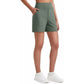 🔥Summer Hot Sale 70% OFF👖✨ Women's High-Waisted Athletic Bermuda Shorts with Pockets – Running, Yoga, Summer Casual Activewear🍑