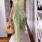 💐Spring Sale 50% OFF⭐V-neck Printed Short-sleeved Long Dress