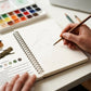 ⏳Early Christmas Sale ✨🖼️Beginner-Friendly💕 Watercolor Workbook