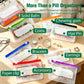 ⏳Limited-time 50% off⏰ Waterproof Pill Pouch Set – 14-Day Reusable Pocket Pharmacy 🌈  Perfect for Vitamins, Fish Oils & Medication | Zippered, Leak-Proof & Travel-Friendly ✈️ | Includes Colour-Coded Labels for Easy Organisation 🇬🇧