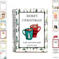 🔥⏰ LAST DAY SALE ONLY￡6.99!! 🎅Christmas Gift Card Booklet -👍DIY Spiral-Bound Christmas Gift Card Holder Book