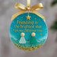 ⏳LAST DAY SALE 50% OFF!⏰Friendship Sea Glass Christmas Ornament🌊✨Shaped by Nature & Crafted by Hand💝