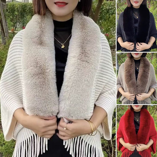 🔥Last Day Sale 50% Off🔥Fashion Fur Collar Shawl Cloak