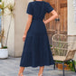 💕HOT SALE 70% OFF💕Women's Boho Chic Smocked Waist Maxi Dress