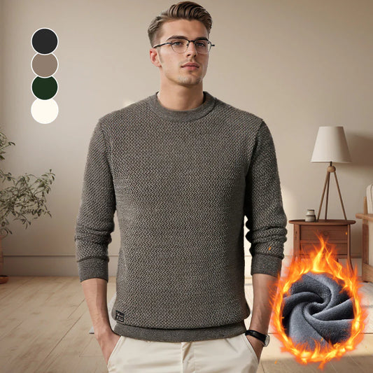 🎁Ideal Gif 50%OFF -✨Men's Warm Cozy Lined Crewneck Top