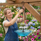 🔥💐SPRING DAY SALE 70%OFF!!⚡50K+ SOLD!🐦Solar Cascade Hanging Bird Bath Fountain