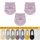 💖Last Day-Buy 1 Get 3 Packs💖Plus-Size High-Waist Cross Tummy Control Panties🎁Free socks Today!!