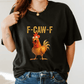 🔥LAST DAY SALE 50% OFF-Only £10.99✨🐓F-Caw-F😍Humorous Chicken Pattern T-Shirt🖤