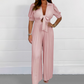 💥Lastday! 58%OFF💥 Hurry up！！✈️FREE SHIPPING👗Comfort & Style: Women's Solid - Color Pleated Jumpsuit💛