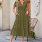 💕HOT SALE 70% OFF💕Women's Boho Chic Smocked Waist Maxi Dress