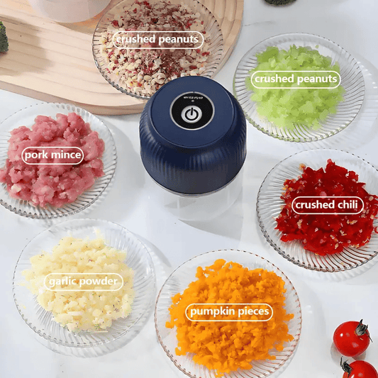 🏆LAST DAY SALE: ￡8.99!!⚡50K+ SOLD! Almost Gone-💥 Cordless Multifunctional Mini Electric Garlic Chopper