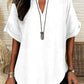 🌸Spring Sale 60% OFF👕Fashion Loose Solid Color Short Sleeve Top