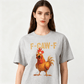 🔥LAST DAY SALE 50% OFF-Only £10.99✨🐓F-Caw-F😍Humorous Chicken Pattern T-Shirt🖤