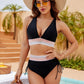 ⛱️Last Day Promotion 60% OFF!!👙2026 High Waisted Tummy Control Color Block Bikini Sets