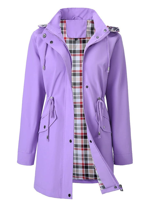 🍂Autumn Hot Sale 50%💗🧥Ultimate Plaid Waterproof Jacket for Women🍃