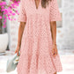 🫧2025 Hot Sale 50% OFF💘 -Women's Elegant Hollow Out Lace Ruffle Casual Mini Dress