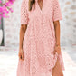 🫧2025 Hot Sale 50% OFF💘 -Women's Elegant Hollow Out Lace Ruffle Casual Mini Dress