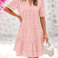 🫧2025 Hot Sale 50% OFF💘 -Women's Elegant Hollow Out Lace Ruffle Casual Mini Dress