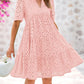 🫧2025 Hot Sale 50% OFF💘 -Women's Elegant Hollow Out Lace Ruffle Casual Mini Dress