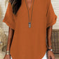🌸Spring Sale 60% OFF👕Fashion Loose Solid Color Short Sleeve Top