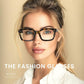 🏆 Best-Selling  50% OFF✨👓 Tortoiseshell Blue Light Blocking Reading Glasses – Large Square Frame Readers