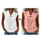 ☀️ Summer Chic Alert 60% OFF💥 –Women’s V-Neck Button-Down Top