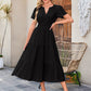 💕HOT SALE 70% OFF💕Women's Boho Chic Smocked Waist Maxi Dress