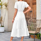 💕HOT SALE 70% OFF💕Women's Boho Chic Smocked Waist Maxi Dress