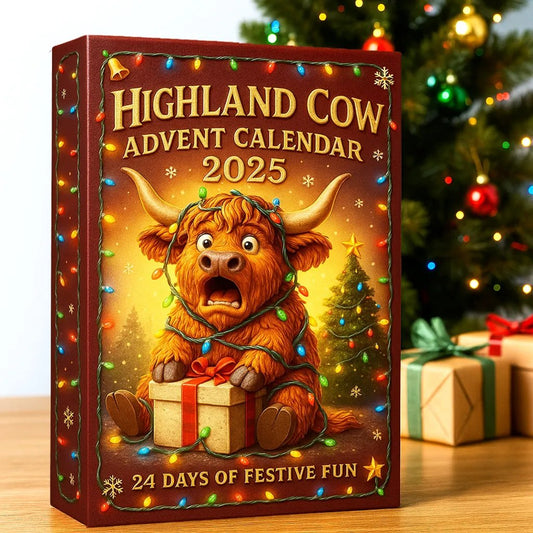 🎁Early Christmas Hot Sale 70% OFF🎅🎄🐮Highland Cow Advent Calendar 2025