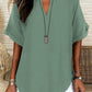 🌸Spring Sale 60% OFF👕Fashion Loose Solid Color Short Sleeve Top