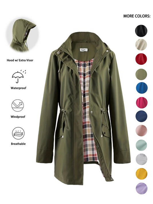 ⏰LIMITED TIME 50% OFF✨Womens Chic. Lightweight. Waterproof Jacket 🍃🧥-Unleash Style and Durability in Any Storm!-UK