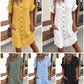 💃Summer Hot Sale 50% OFF! 💎✨Women’s Summer Midi Dress – Breezy, Flattering & Effortlessly Chic! Lightweight Button-Down with Pockets 🇬🇧☀️