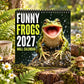 ⭐New Arrival🐸Funny Frogs 2027 Wall Calendar – Cute Humorous Frog Calendar, Quirky Amphibian Gift, Nature & Wildlife Decor