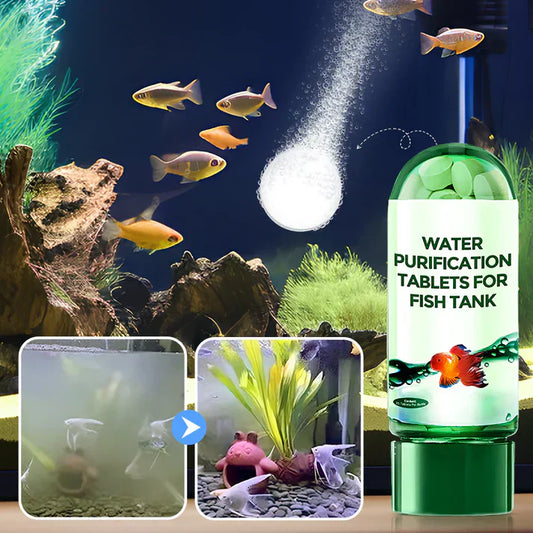 🔥Hot Sale🔥Polymer Powerful Chlorine Dehuminum Removal Water Purification Tablets🌿