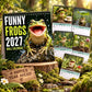 ⭐New Arrival🐸Funny Frogs 2027 Wall Calendar – Cute Humorous Frog Calendar, Quirky Amphibian Gift, Nature & Wildlife Decor