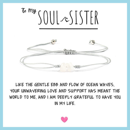 🌊✨Christmas Sale 70% OFF!!🌊✨Soul Sister Sea Glass Bracelet🎁