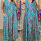 🔥HOT SALE💃✨ Free Shipping ✨Vintage Print Loose Sleeveless Jumpsuit