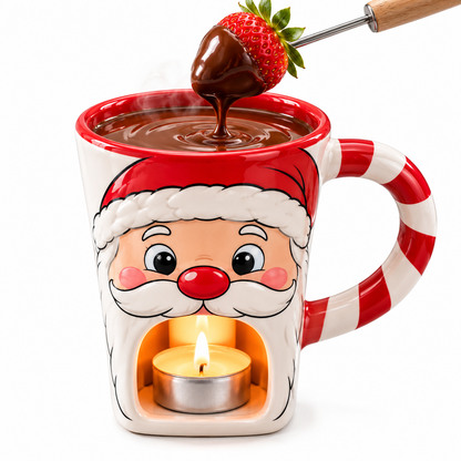 🎅Christmas Hot Sale 50% OFF! 🍫Chocolate Fondue Mug with Tealight Holder✨
