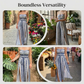 👗 50% OFF NOW! 💥 Geometric Jumpsuit with Halter Neckline & Side Slit – Unique print & elastic back – Versatile, perfect for summer parties or resort wear ✨