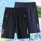 🔥HOT SALE 70% OFF🥰 Men's Elastic Summer Shorts💎Breathable, Zippered Pockets & Stretch Fit🩳❄️