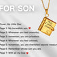 🎅Early Xmas Sale 50% OFF💓My Book Necklace for Daughter,Son or Lover, Birthday Day Gift Graduation Jewelry of Love