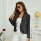 ⏳Limited-time 70% off⏰Women's Ruffle Trim Open-Front Denim Jacket🧥