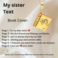 🎅Early Xmas Sale 50% OFF💓My Book Necklace for Daughter,Son or Lover, Birthday Day Gift Graduation Jewelry of Love
