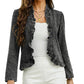 ⏳Limited-time 70% off⏰Women's Ruffle Trim Open-Front Denim Jacket🧥