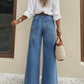 🏆🔥2026 New Arrivals 💕50K+ SOLD!💥 50% OFF!💖High-Waist Wide-Leg Jeans with Button Detail